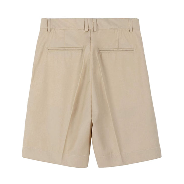 STRAIGHT COTTON SHORTS - Aumori