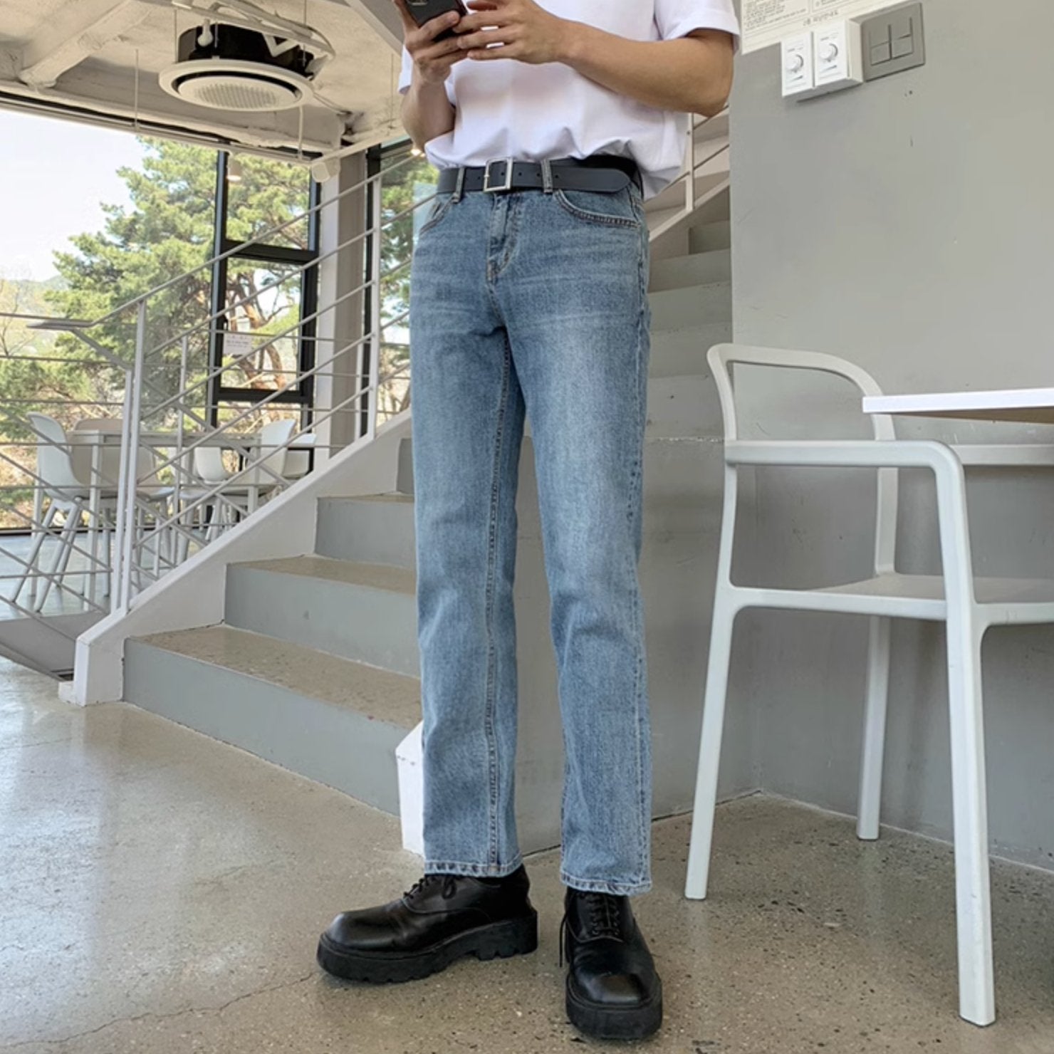STRAIGHT DENIM JEANS - Aumori