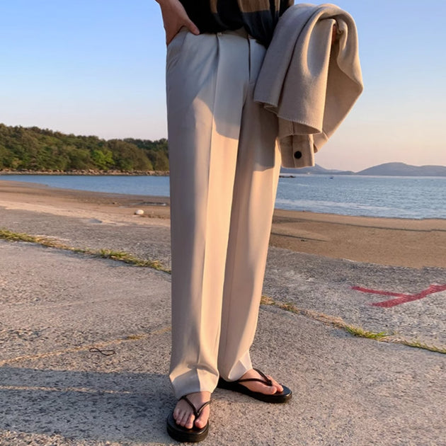 STRAIGHT FIT TROUSERS - Aumori