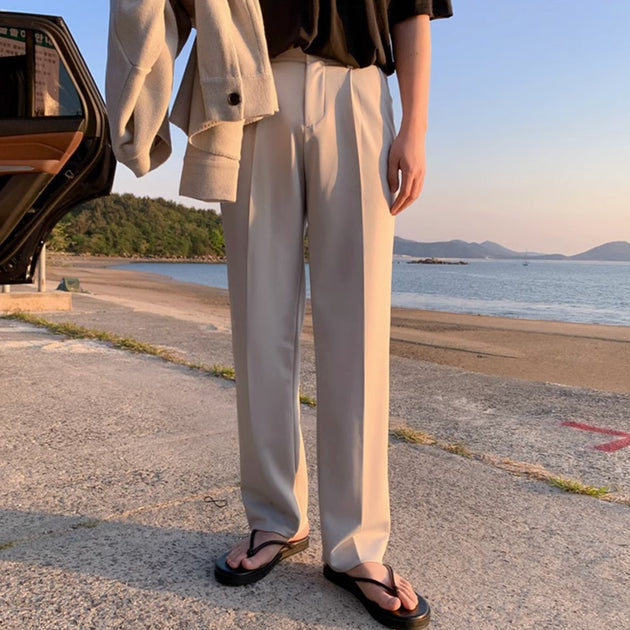 STRAIGHT FIT TROUSERS - Aumori