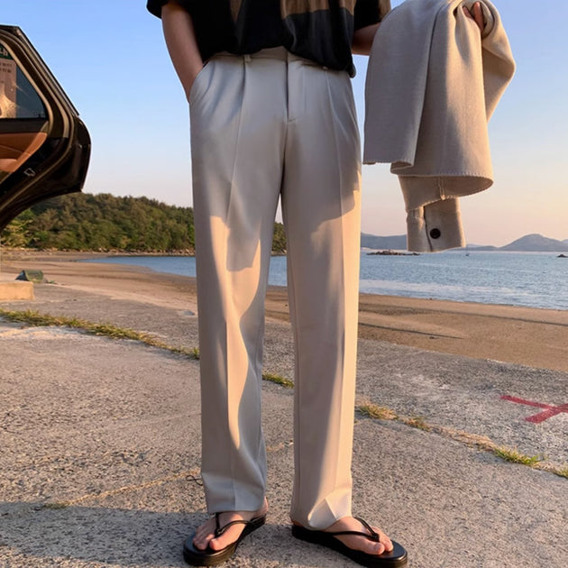 STRAIGHT FIT TROUSERS - Aumori