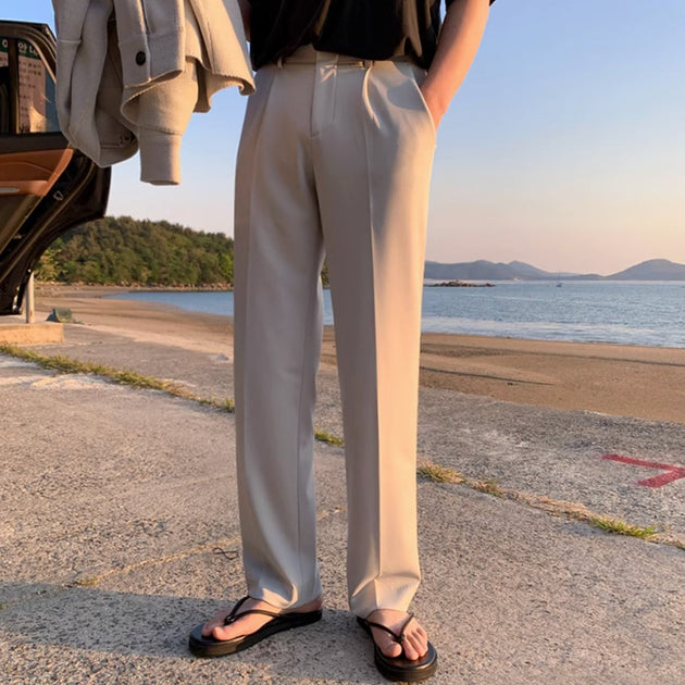 STRAIGHT FIT TROUSERS - Aumori