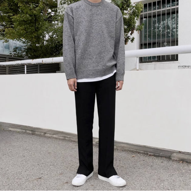 STRAIGHT SPLIT PANTS - Aumori