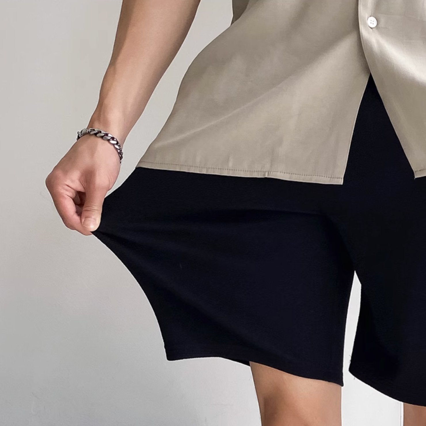 STRAIGHT STRING SHORTS - Aumori
