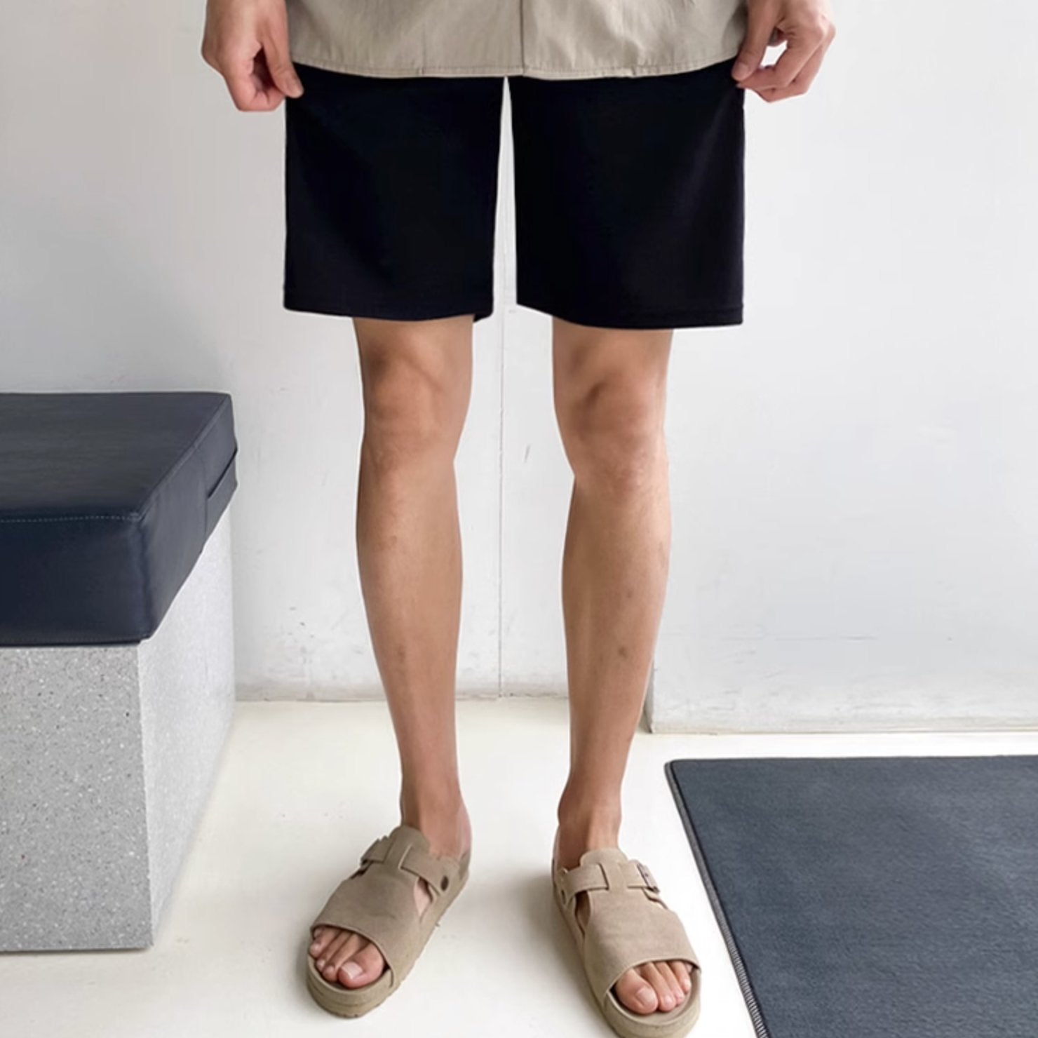 STRAIGHT STRING SHORTS - Aumori