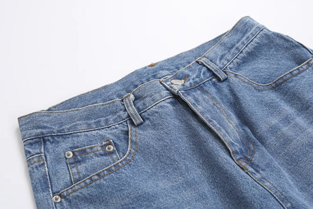 STRAIGHT WASHED JEANS - Aumori