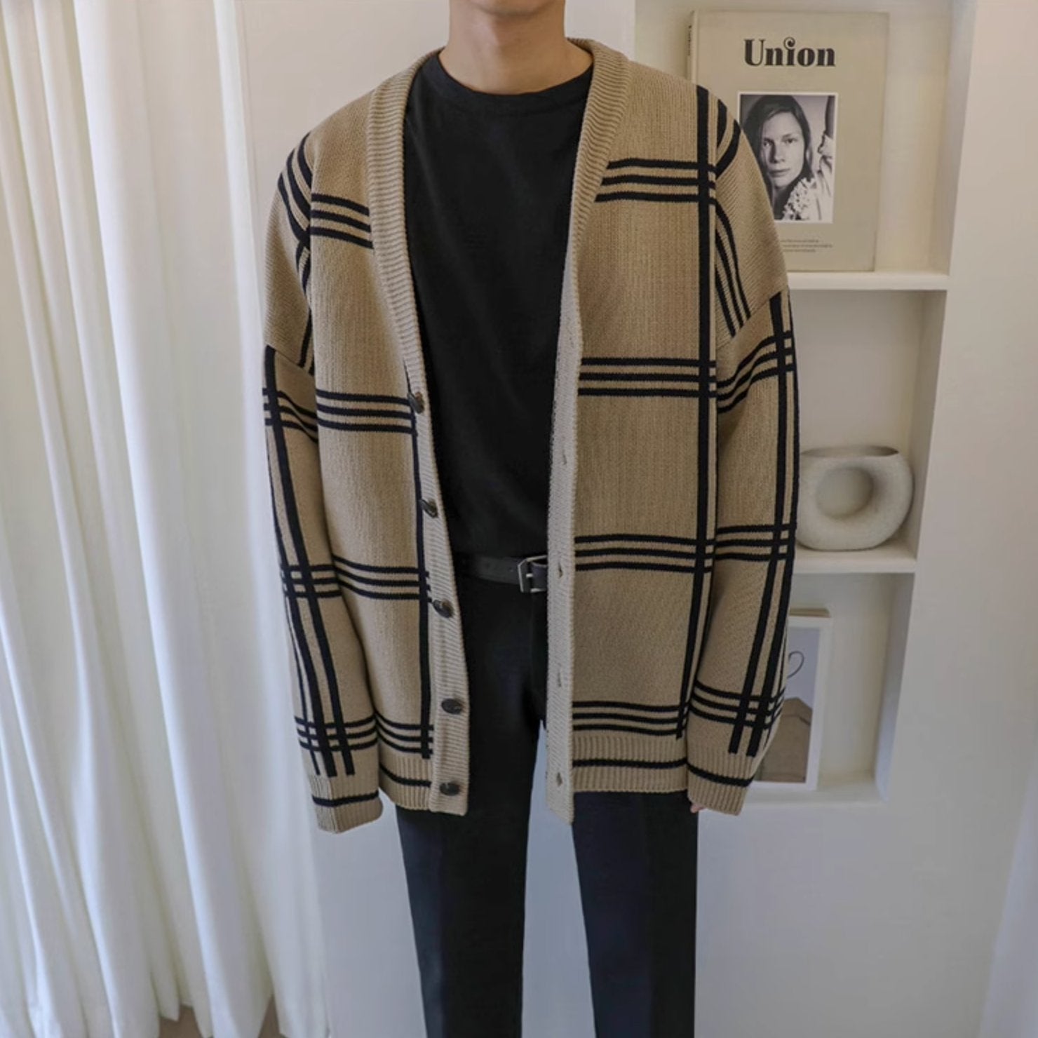 STRIPED CARDIGAN - Aumori