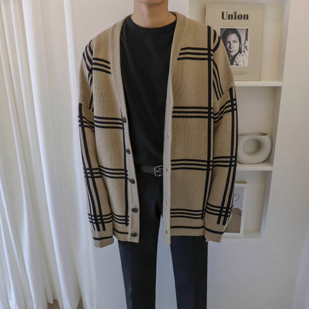 STRIPED CARDIGAN - Aumori