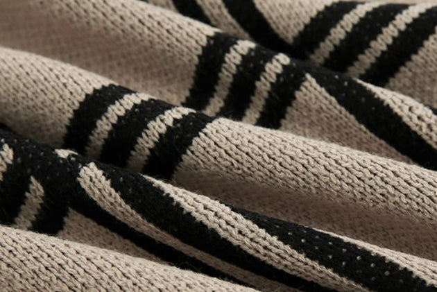 STRIPED CARDIGAN - Aumori