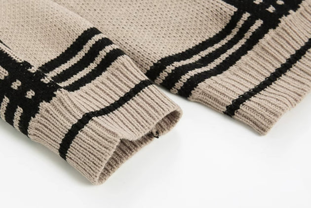 STRIPED CARDIGAN - Aumori