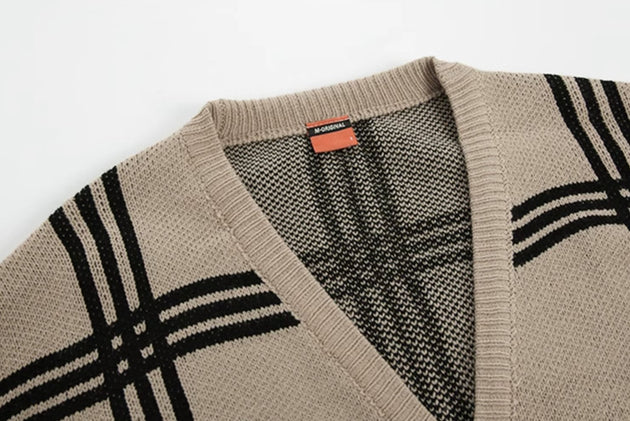 STRIPED CARDIGAN - Aumori