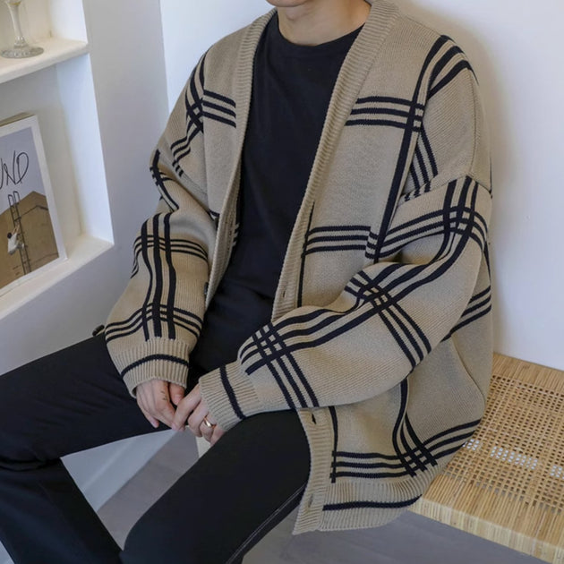 STRIPED CARDIGAN - Aumori