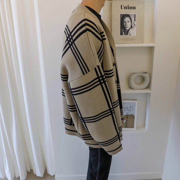 STRIPED CARDIGAN - Aumori