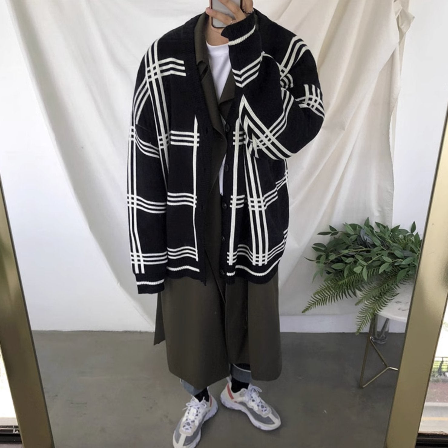 STRIPED CARDIGAN - Aumori