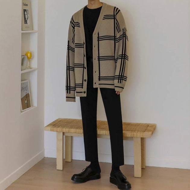 STRIPED CARDIGAN - Aumori