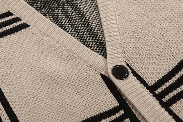 STRIPED CARDIGAN - Aumori