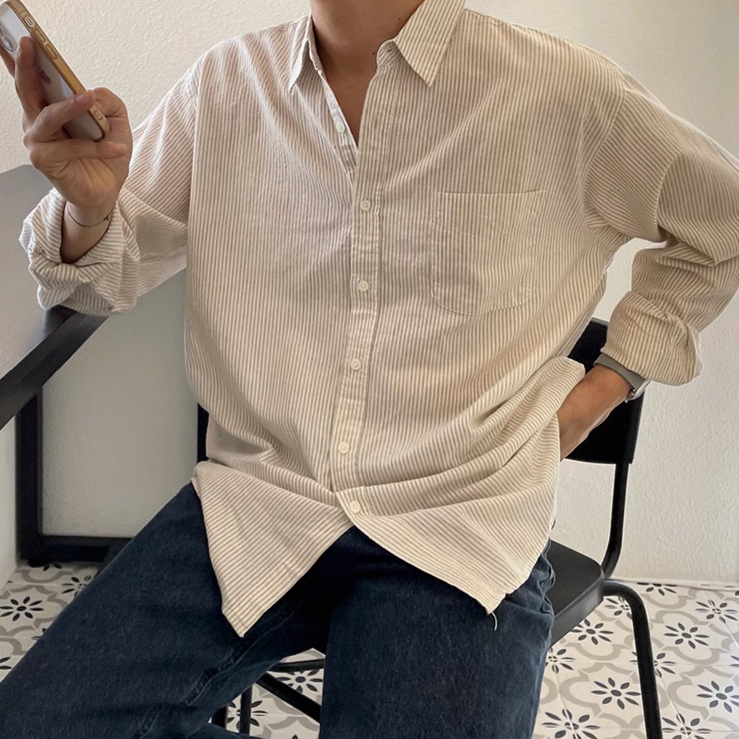 STRIPED SUMMER SHIRT - Aumori