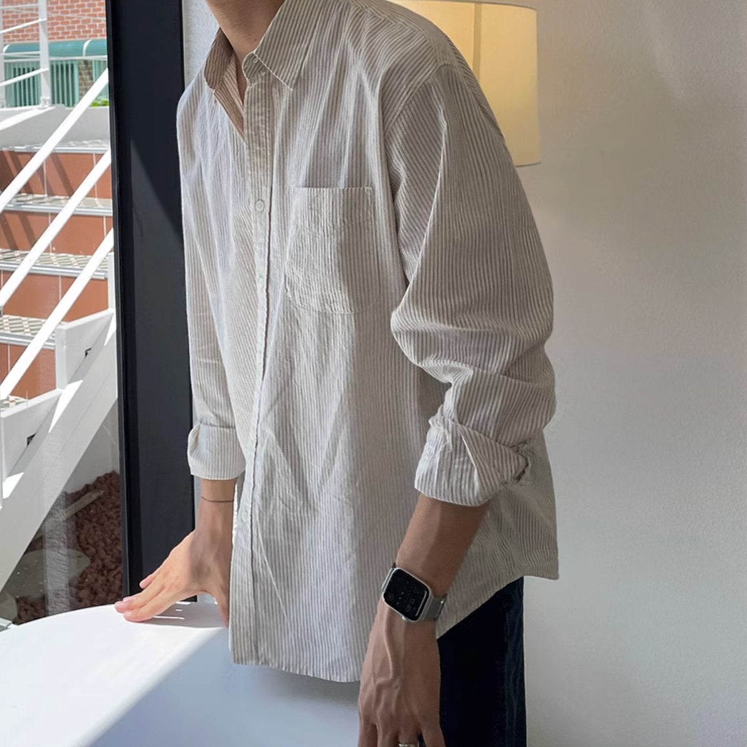 STRIPED SUMMER SHIRT - Aumori
