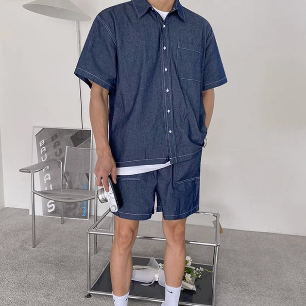 SUMMER DENIM SHIRT - Aumori