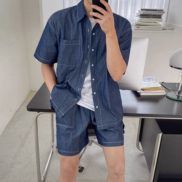 SUMMER DENIM SHIRT - Aumori
