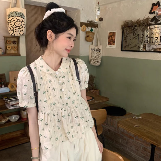 SUMMER FLORAL TOP - Aumori
