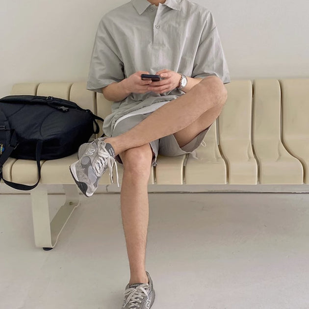 SUMMER LINEN POLO - Aumori
