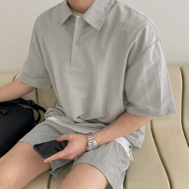 SUMMER LINEN POLO - Aumori