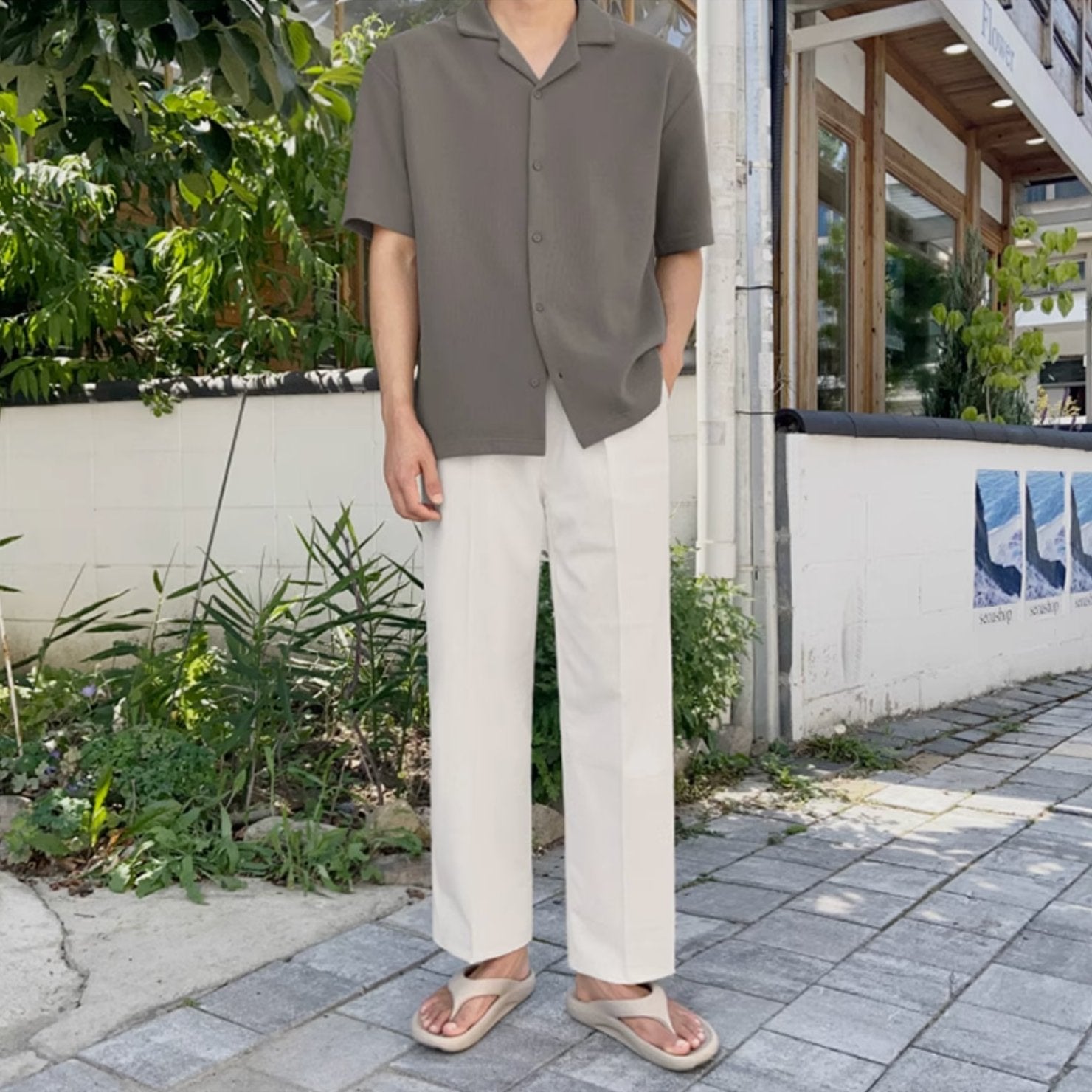 SUMMER LINEN SHORT SLEEVE - Aumori