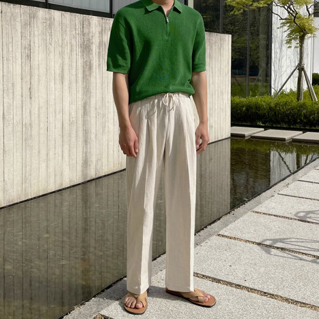 SUMMER STRAIGHT PANTS - Aumori