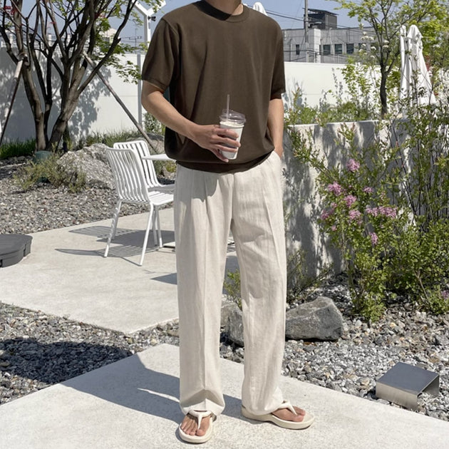 SUMMER STRAIGHT PANTS - Aumori