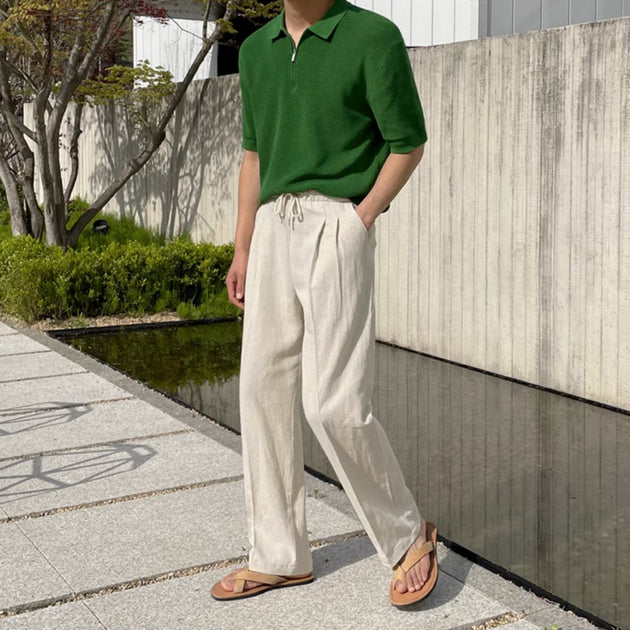 SUMMER STRAIGHT PANTS - Aumori