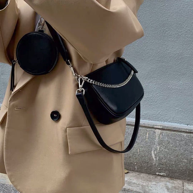 TECHNICAL LEATHER BAG - Aumori