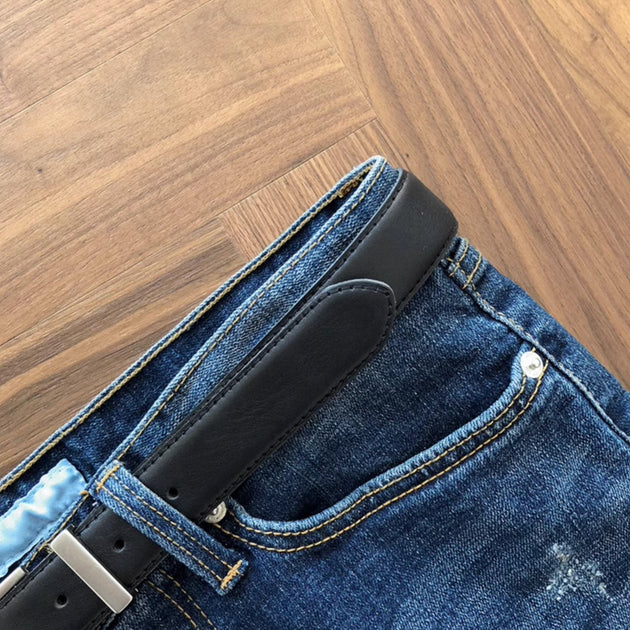 THIN LEATHER BELT - Aumori