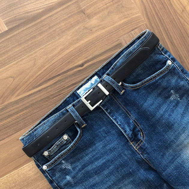 THIN LEATHER BELT - Aumori