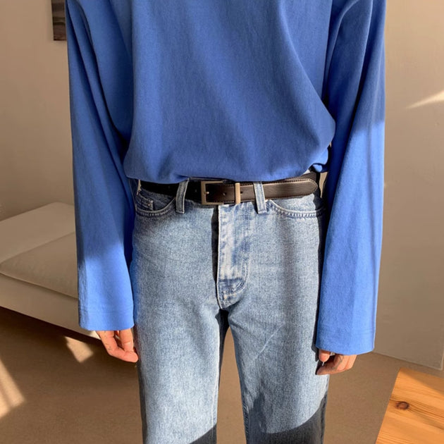 THIN LEATHER BELT - Aumori