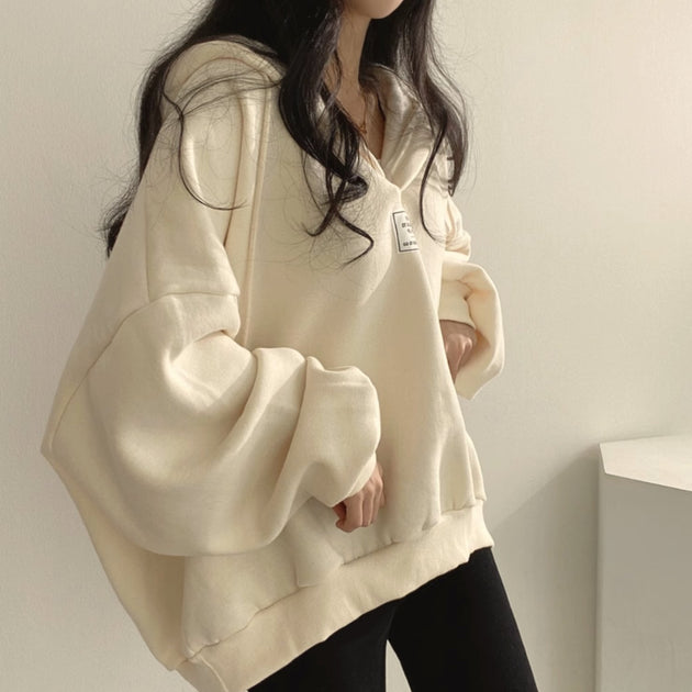 V - NECK HOODIE - Aumori