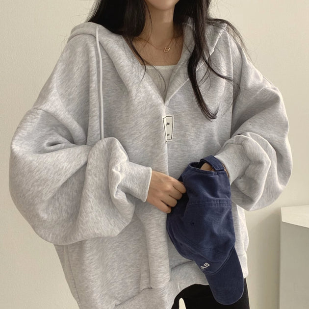V - NECK HOODIE - Aumori