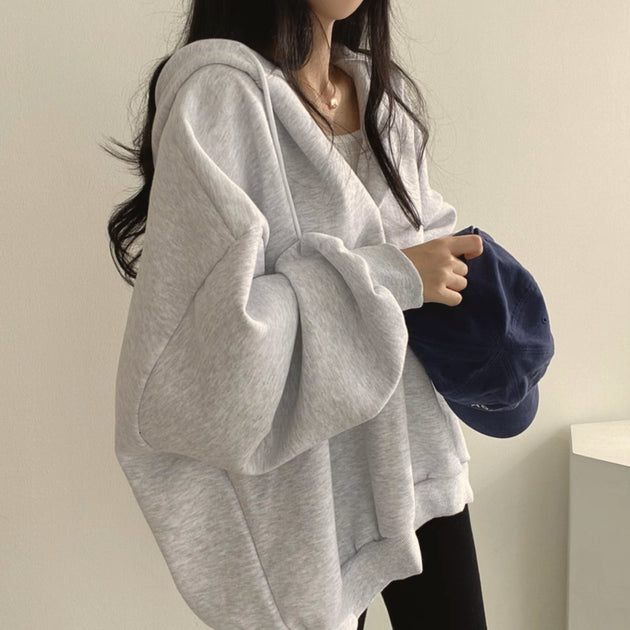 V - NECK HOODIE - Aumori