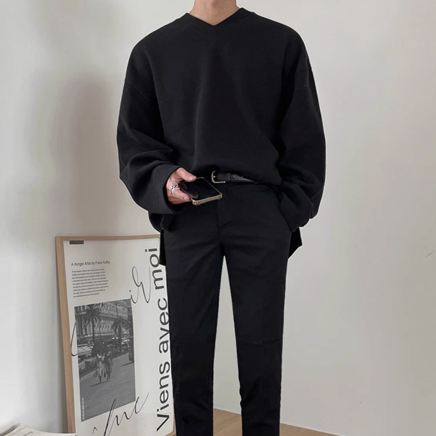 V - NECK LONG SLEEVE - Aumori