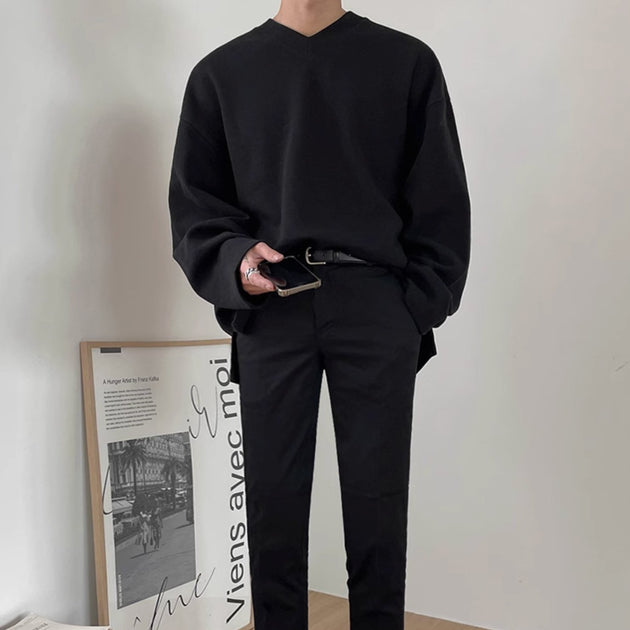V - NECK LONG SLEEVE - Aumori