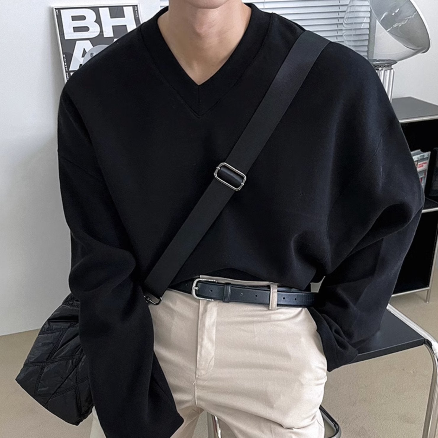 V - NECK LONG SLEEVE - Aumori