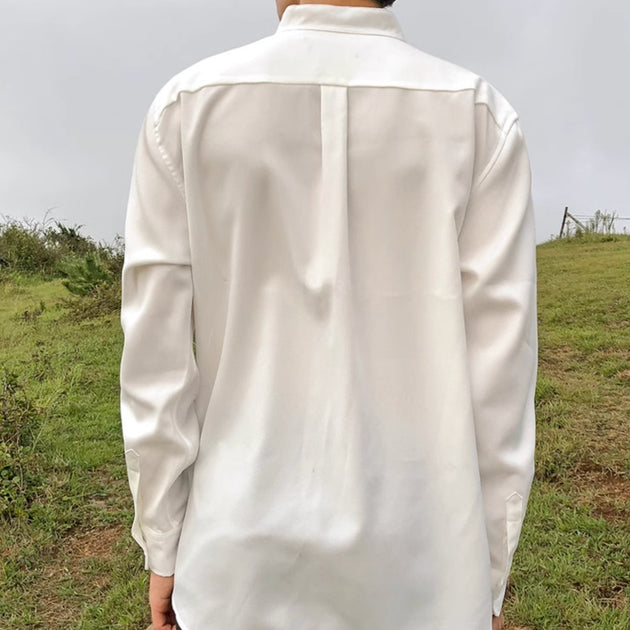 V - NECK MANDARIN SHIRT - Aumori