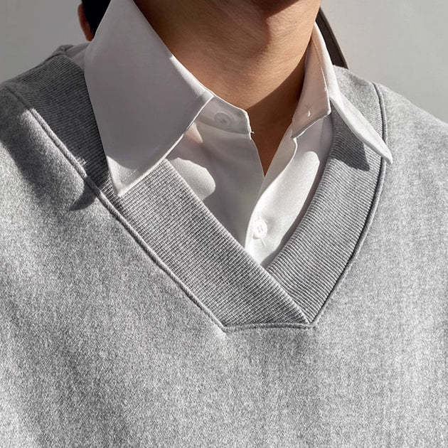 V - NECK SWEATER - Aumori