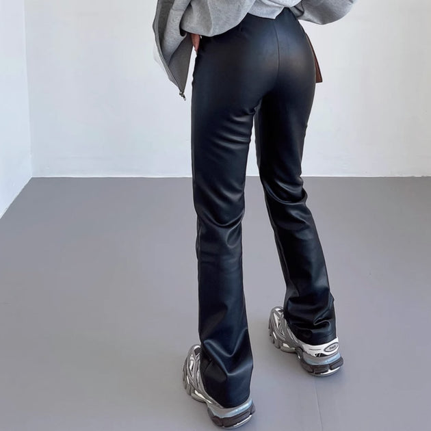 V - SHAPE LEATHER PANTS - Aumori