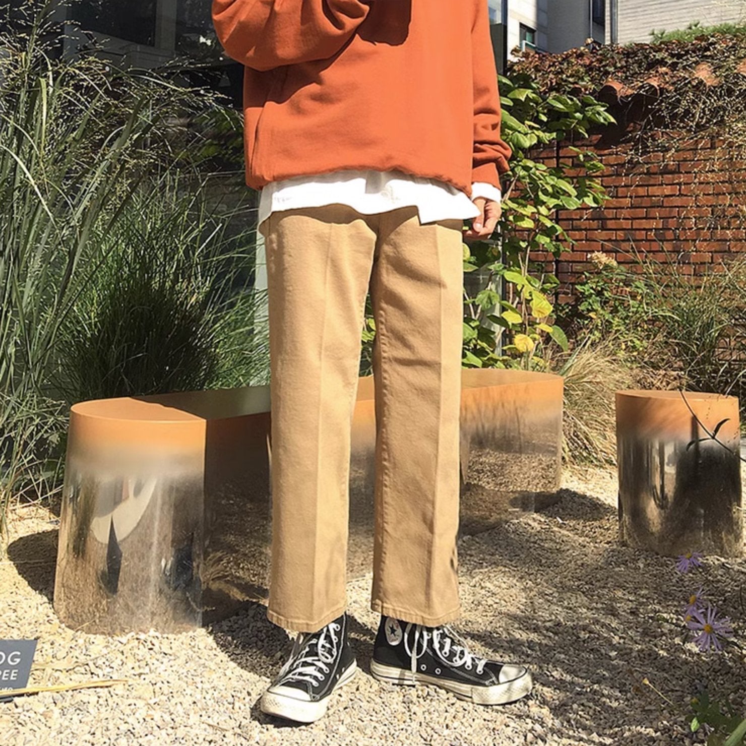 VINTAGE ANKLE PANTS - Aumori