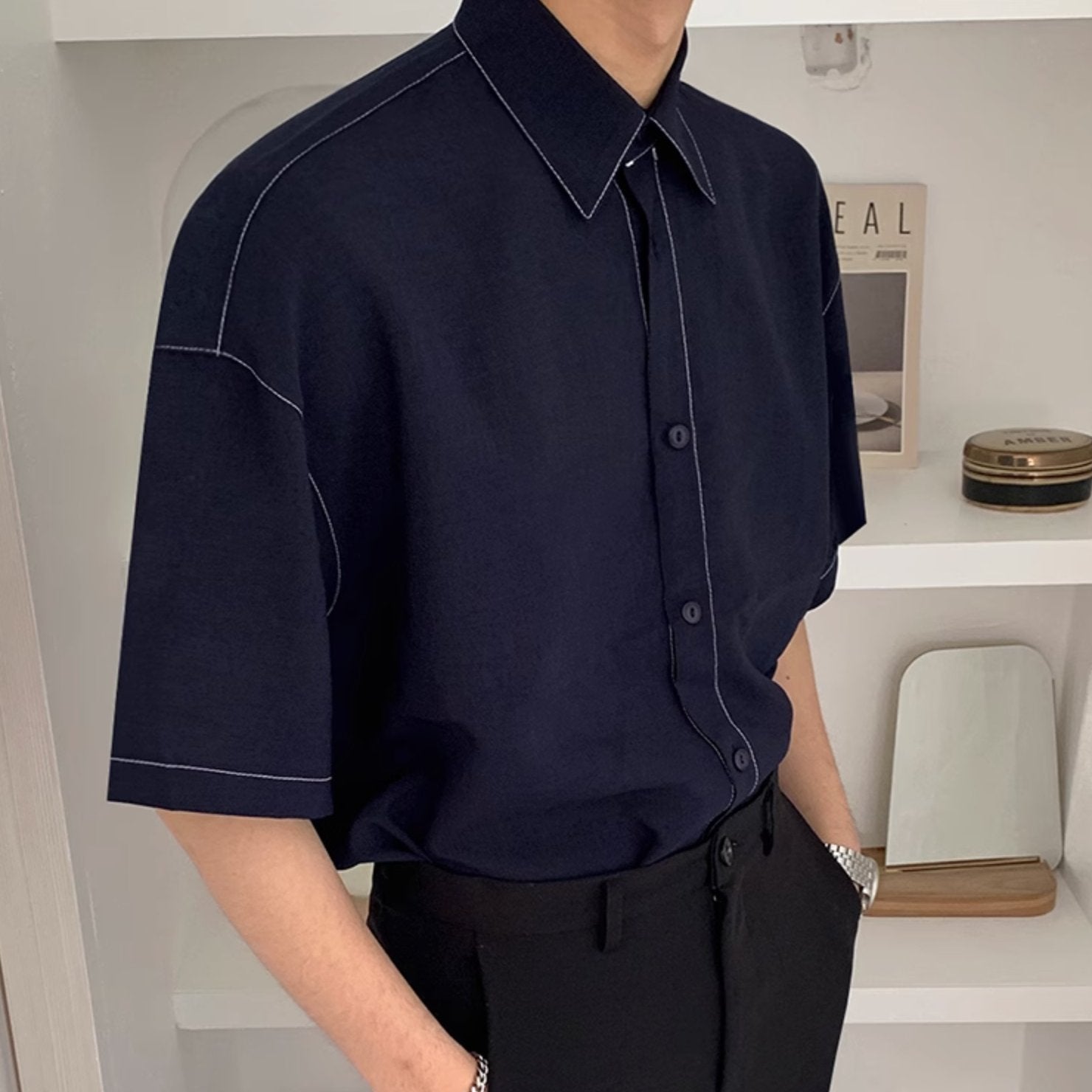 VINTAGE STITCHED SHIRT - Aumori