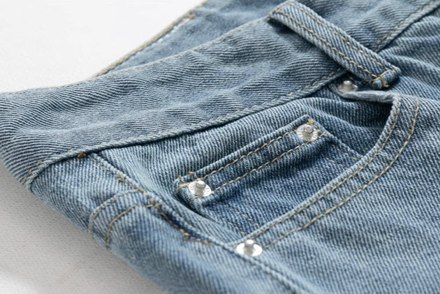 VINTAGE STRAIGHT JEANS - Aumori
