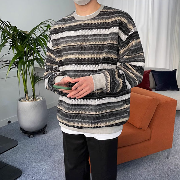 VINTAGE STRIPE SWEATER - Aumori