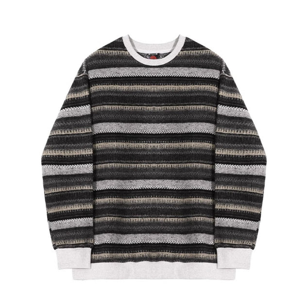 VINTAGE STRIPE SWEATER - Aumori