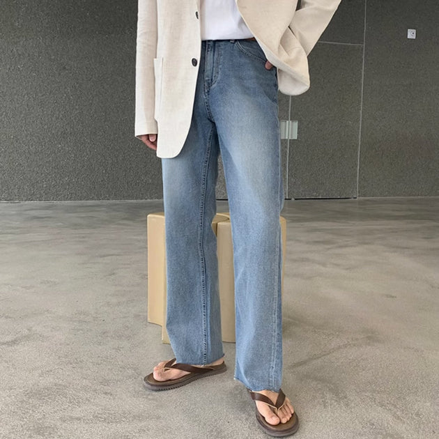 WASHED ANKLE DENIM - Aumori